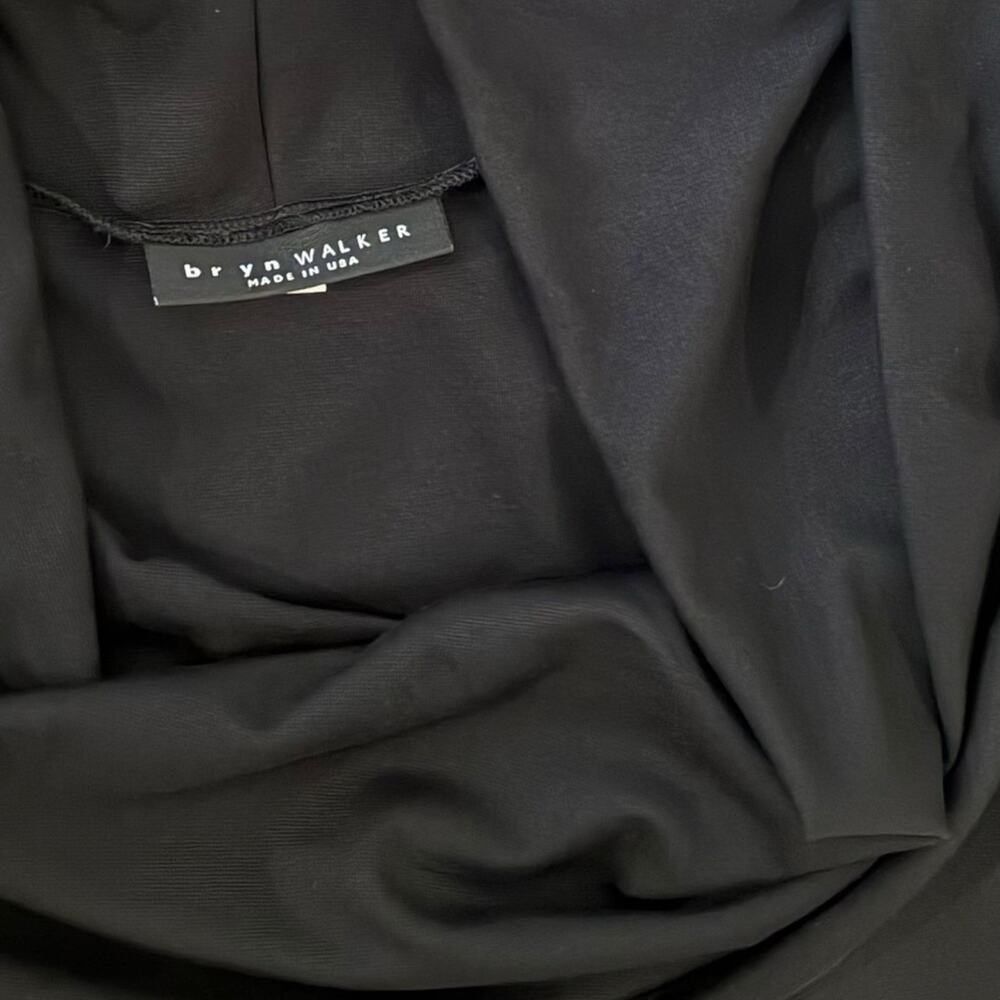 Bryn Walker Black Lavinia Tunic Top Size Medium Stretch Modal Cowl Neck $158 - Picture 3 of 6